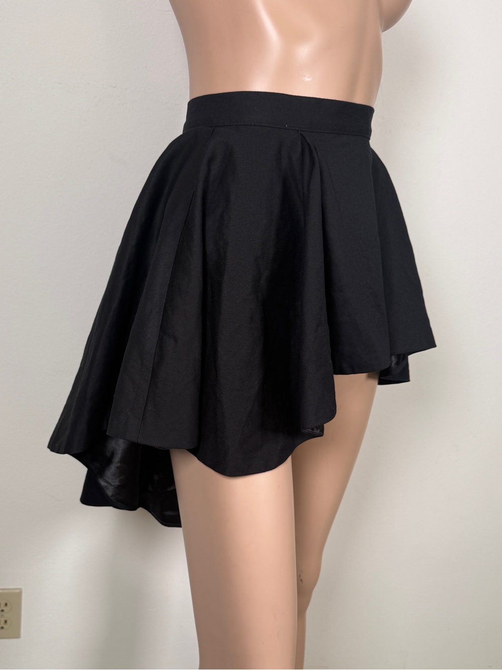 Pinup Couture Black High-Low Skater Skirt
